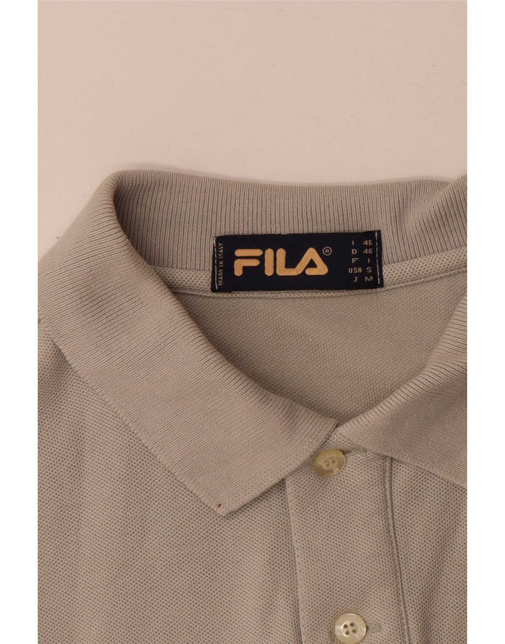 Polo Fila Uomo IT 46 Small Grigia