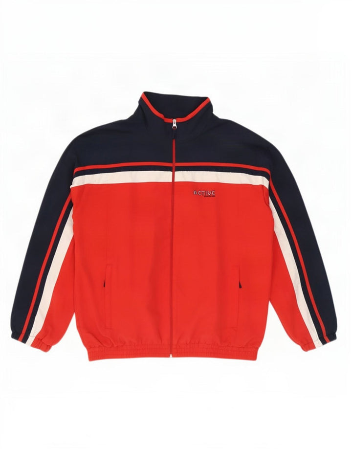 Giacca da tuta da uomo Shamp XL rossa in poliestere color block