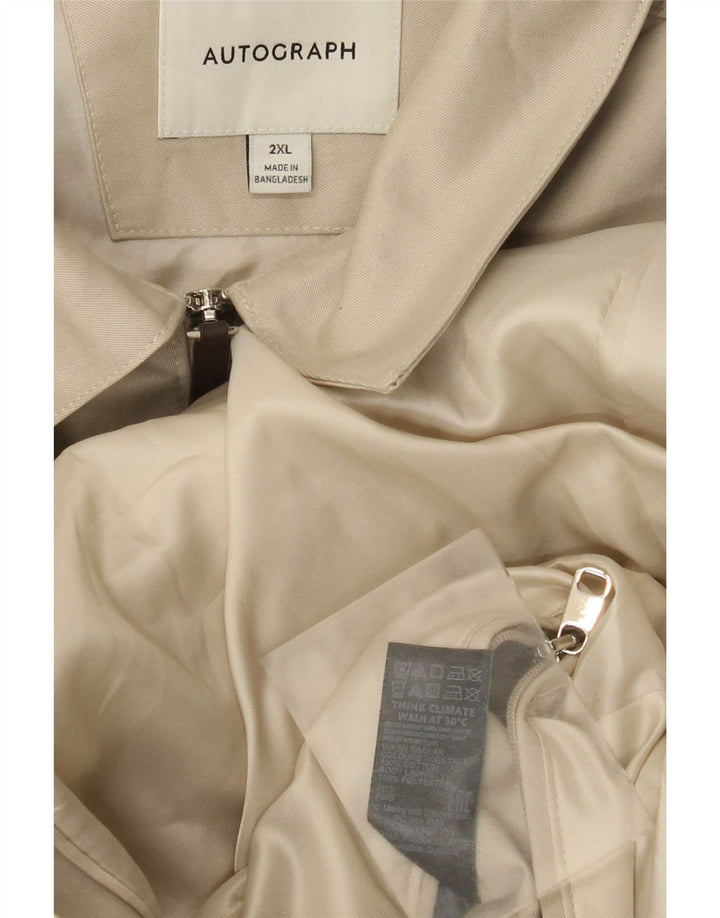 Giacca utility autografa da uomo Marks & Spencer UK 44 2XL Cotone beige