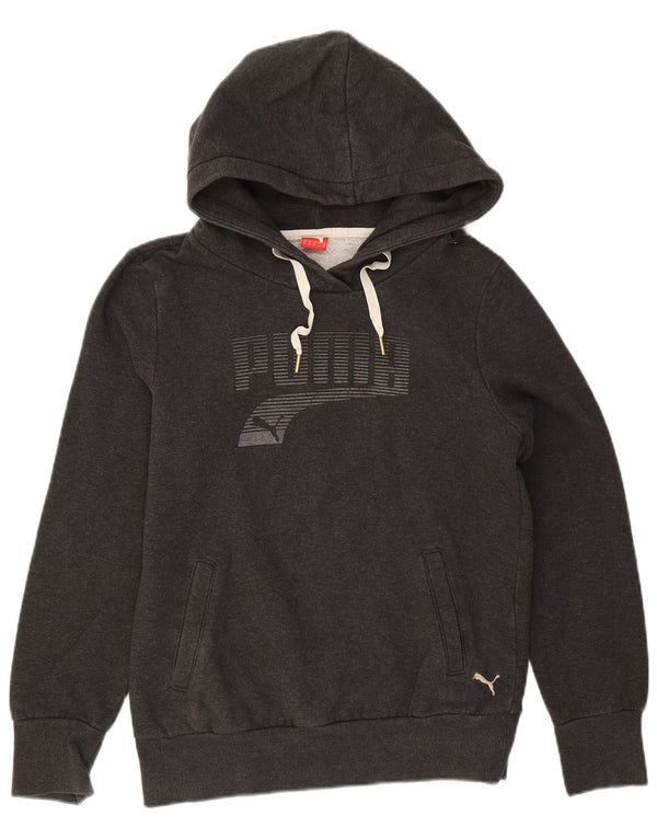 Felpa con cappuccio grafica da donna Puma UK 12 media nera