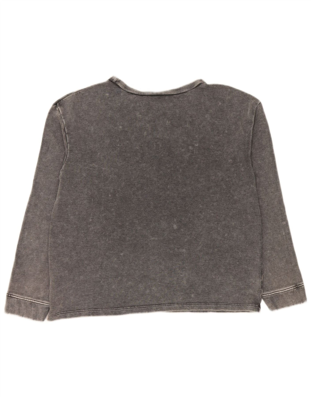 Guess Felpa con grafica da donna Maglione UK 16 Large Grigio Cotone