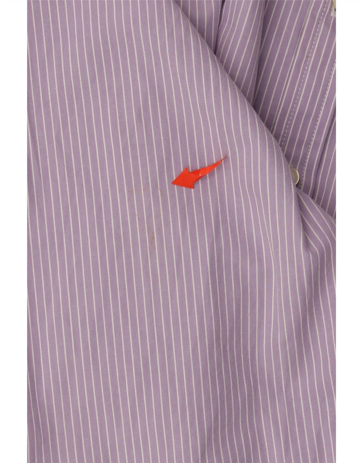 Camicia da uomo extra slim fit Superdry 2XL cotone gessato viola