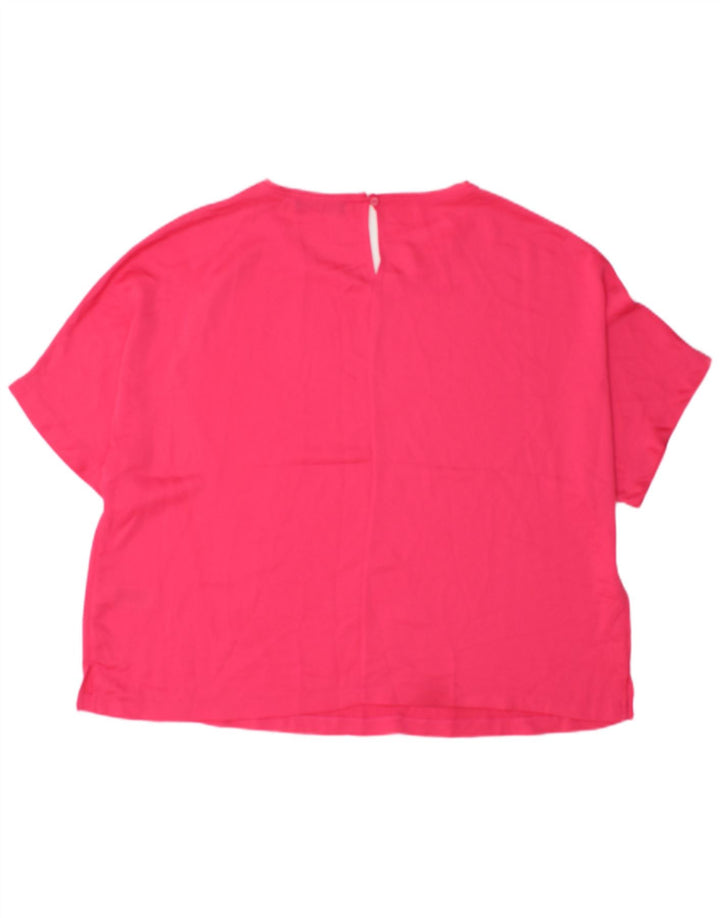 Top camicetta da donna Marks & Spencer UK 20 2XL poliestere rosa