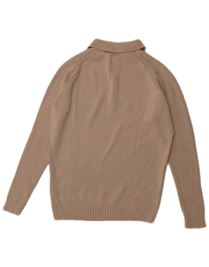 Maglione ZARA da uomo con collo alto XL in cotone beige