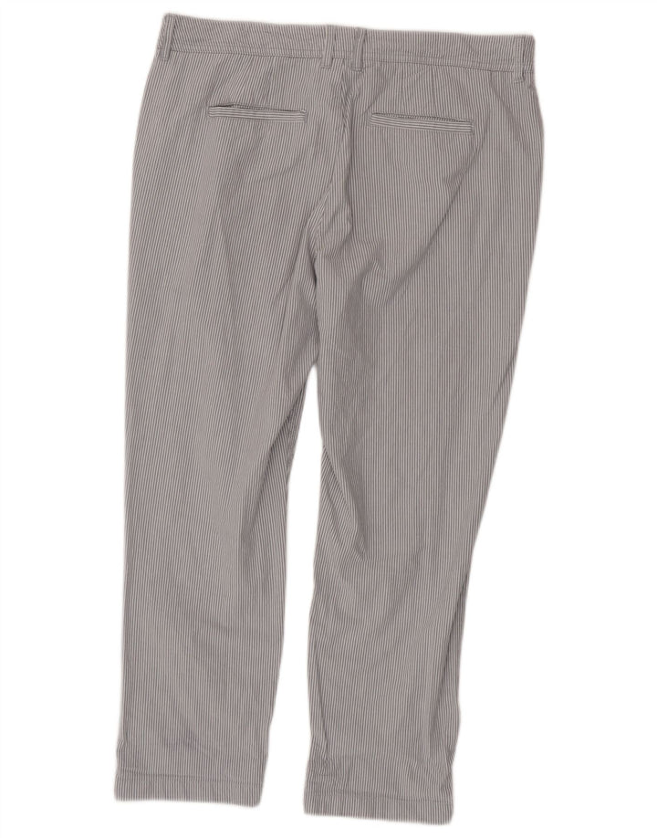 Pantaloni corti regolari da donna Fat Face UK 12 medi W32 L25 a righe grigie