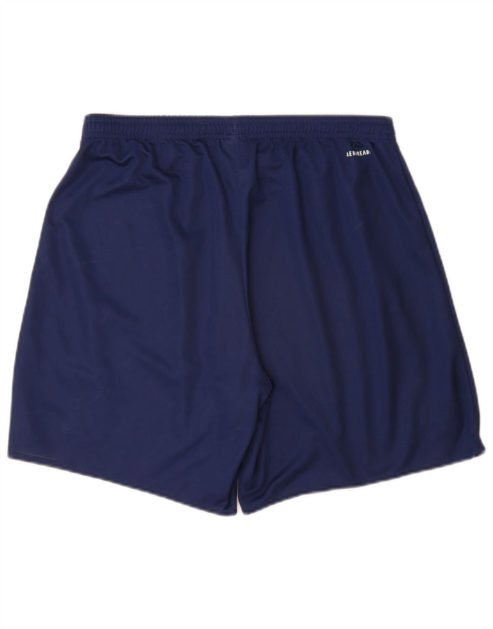 Pantaloncini sportivi Adidas Aeroready da uomo di grandi dimensioni in poliestere blu navy