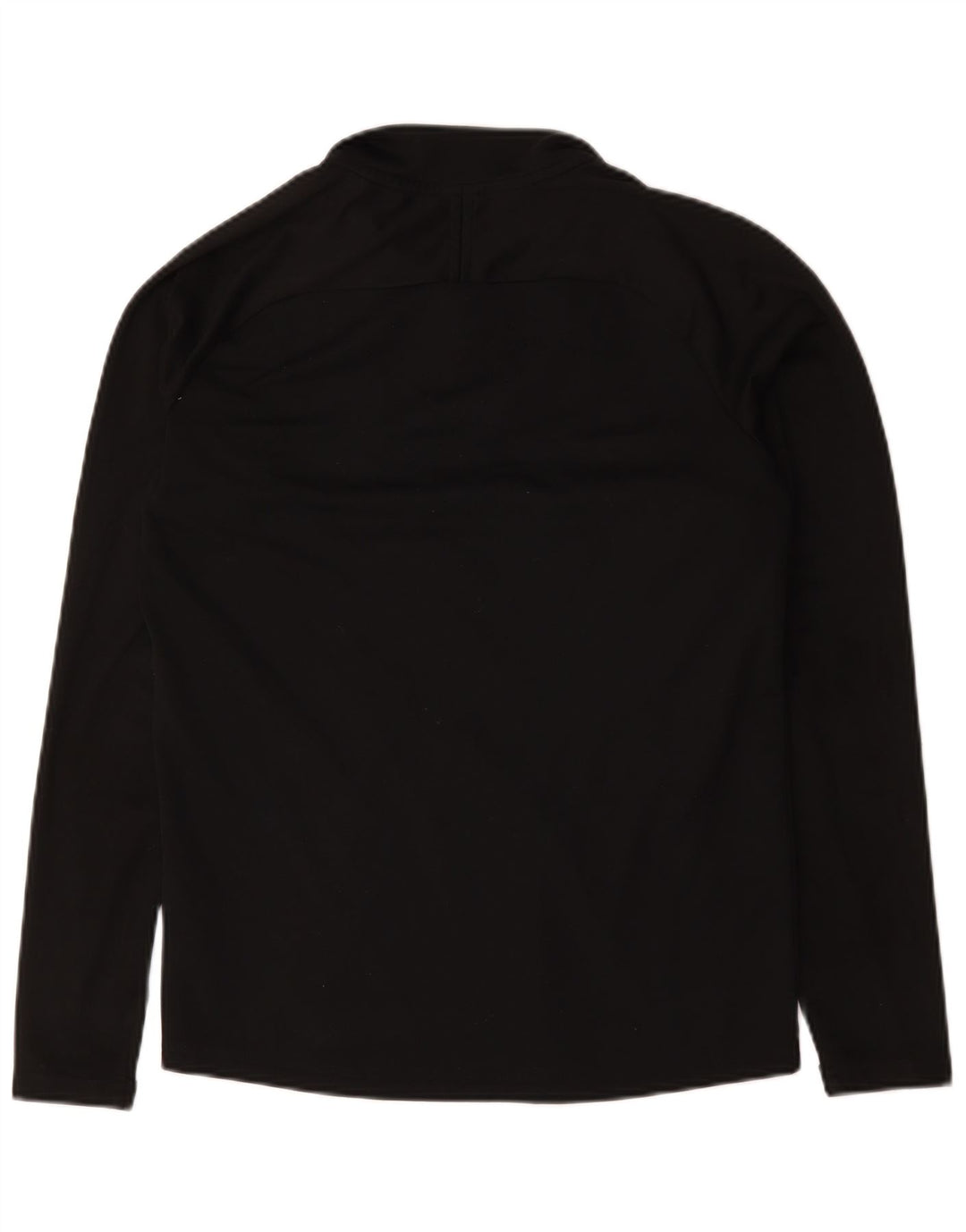 Top della tuta da ginnastica Nike Dri Fit con collo e zip da uomo, piccolo, color block nero