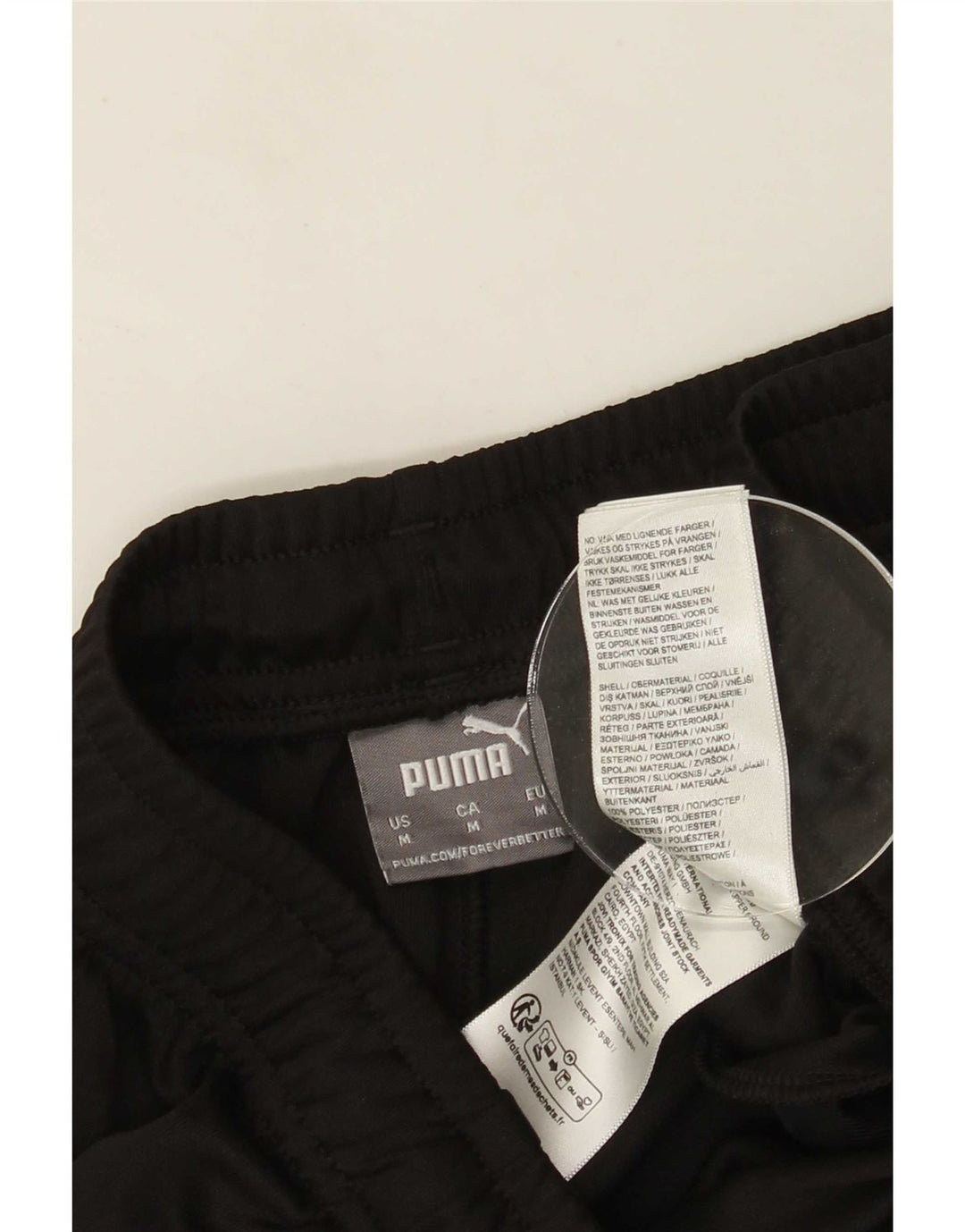 Pantaloni da tuta da uomo Puma Medium Black Colourblock in poliestere
