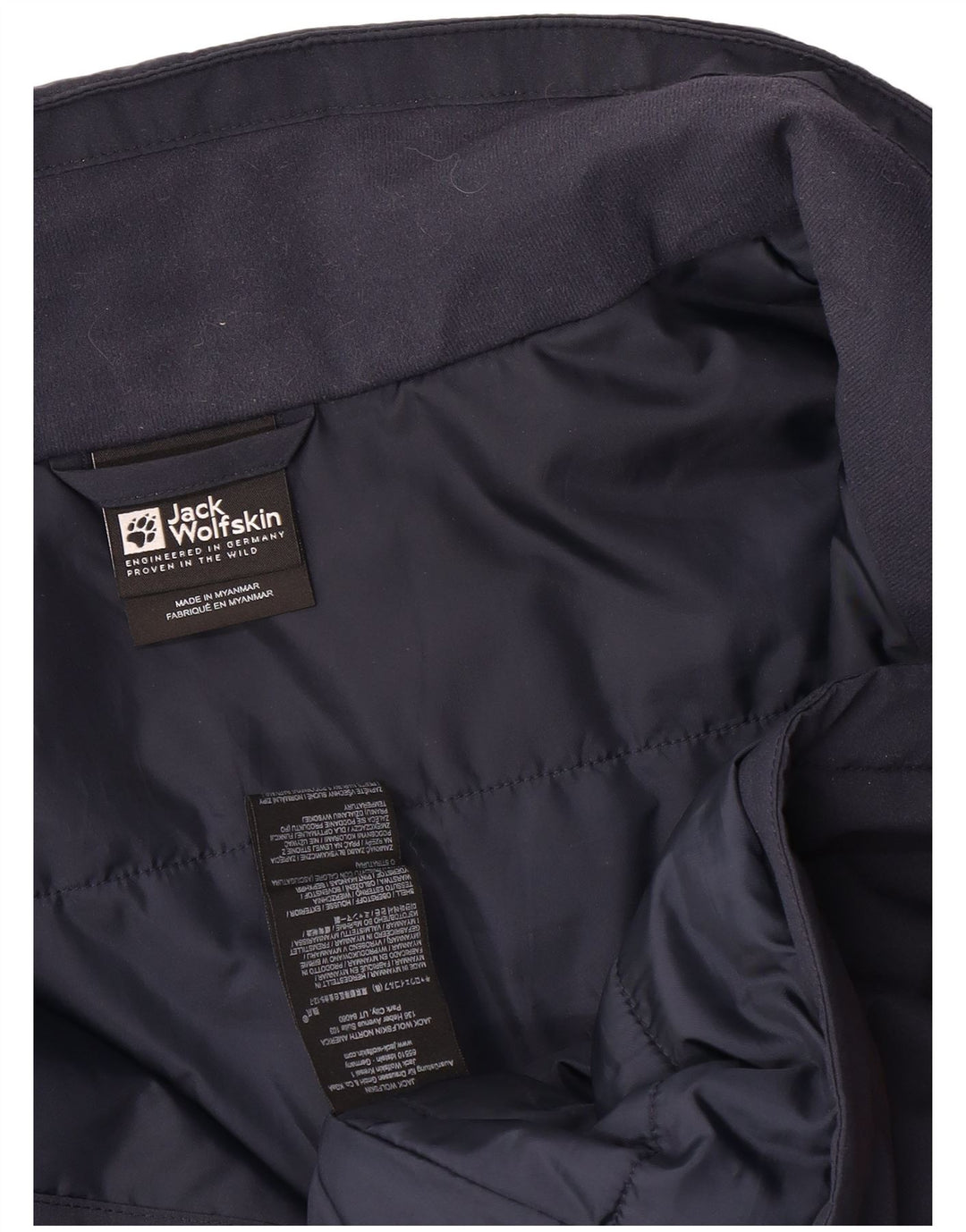 Giacca imbottita da uomo Jack Wolfskin UK 30 6XL poliestere blu navy