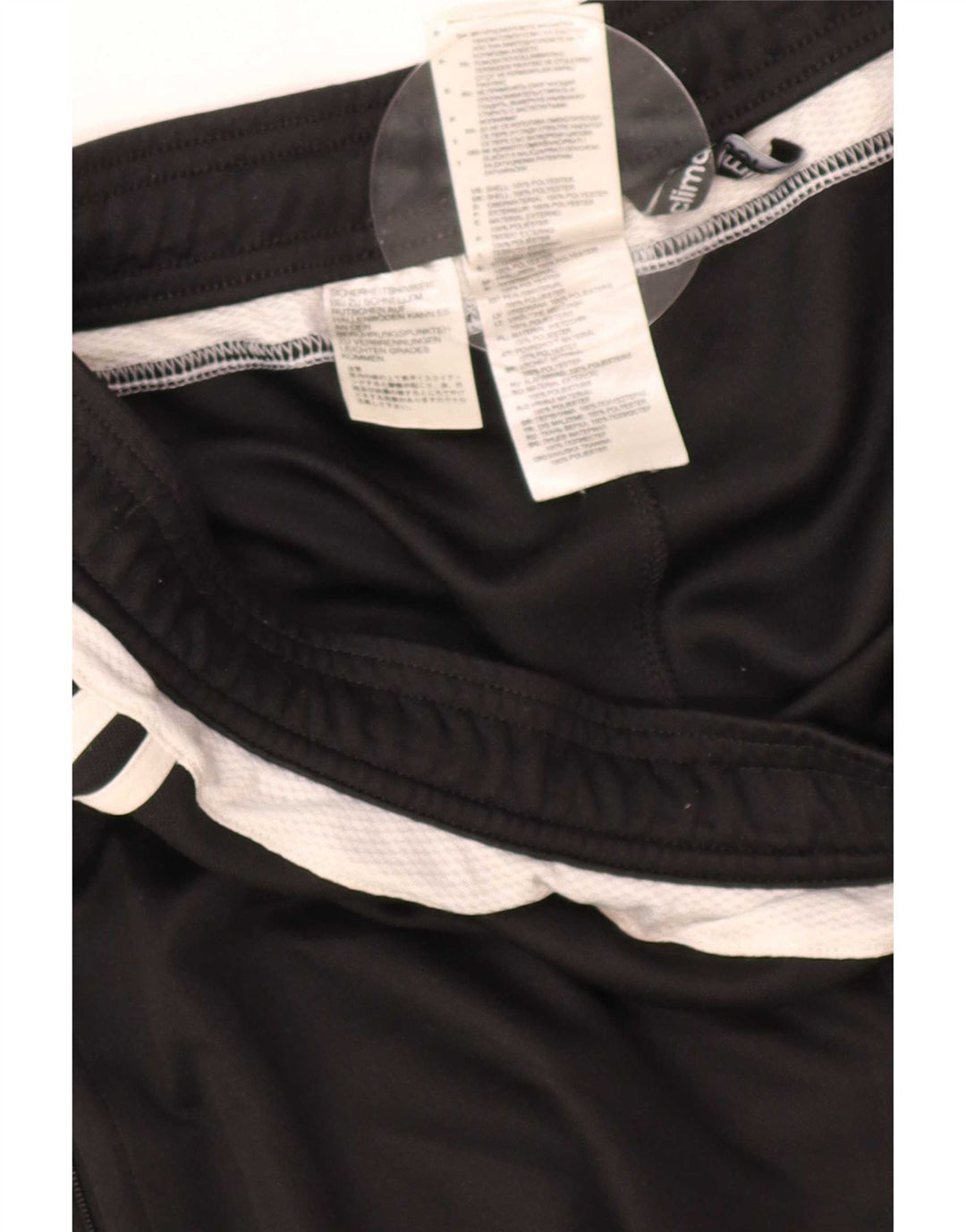 Pantaloni da tuta Adidas Climalite da uomo, poliestere color block medio nero