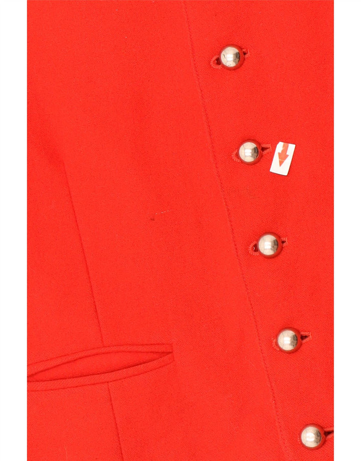 Gilet vintage da donna UK 12 rosso medio