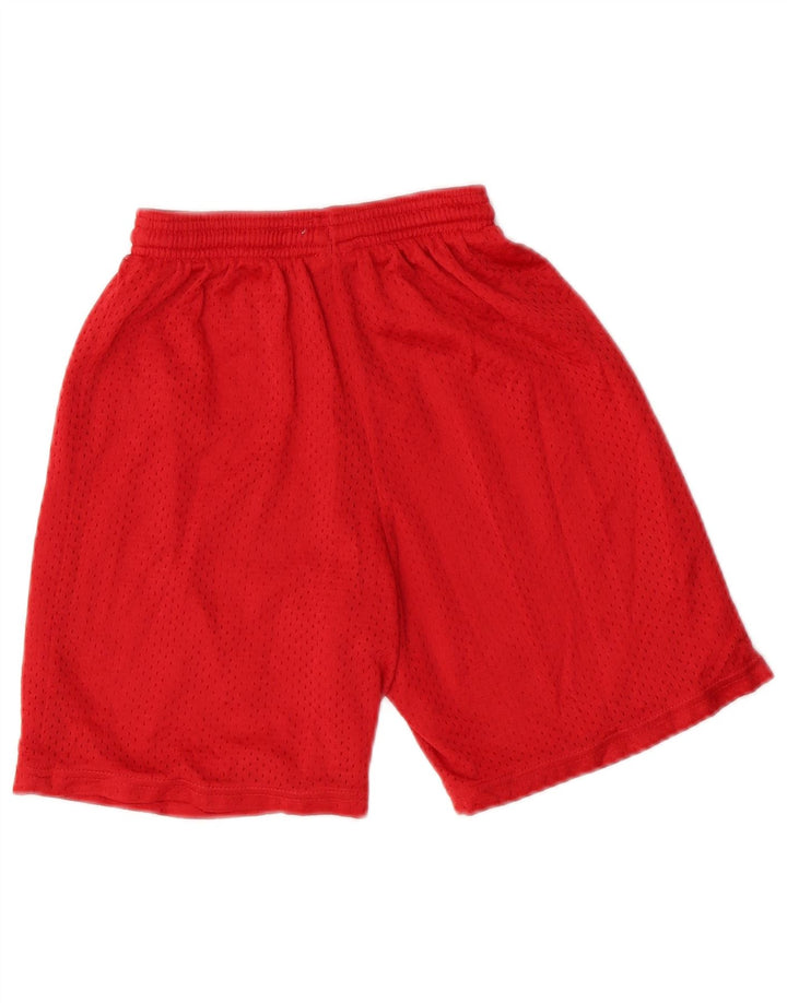 Pantaloncini sportivi da ragazzo Russell Athletic 9-10 anni piccoli in nylon rosso