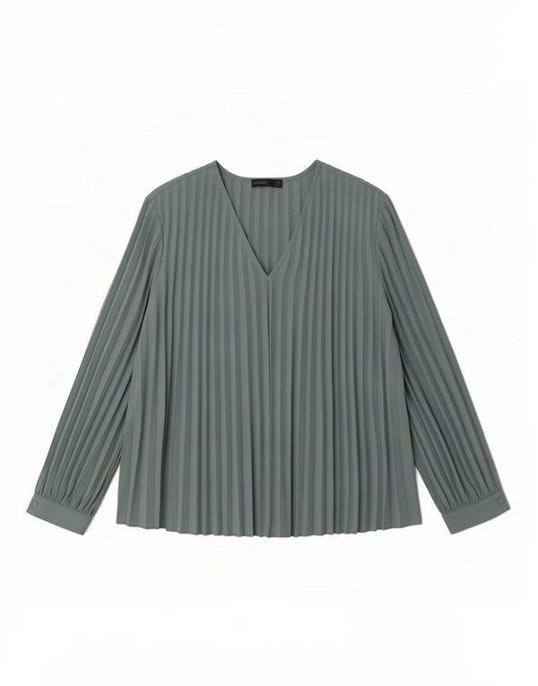 Marks & Spencer Womens Autograph Long Sleeve Blouse Top UK 16 Large Blue