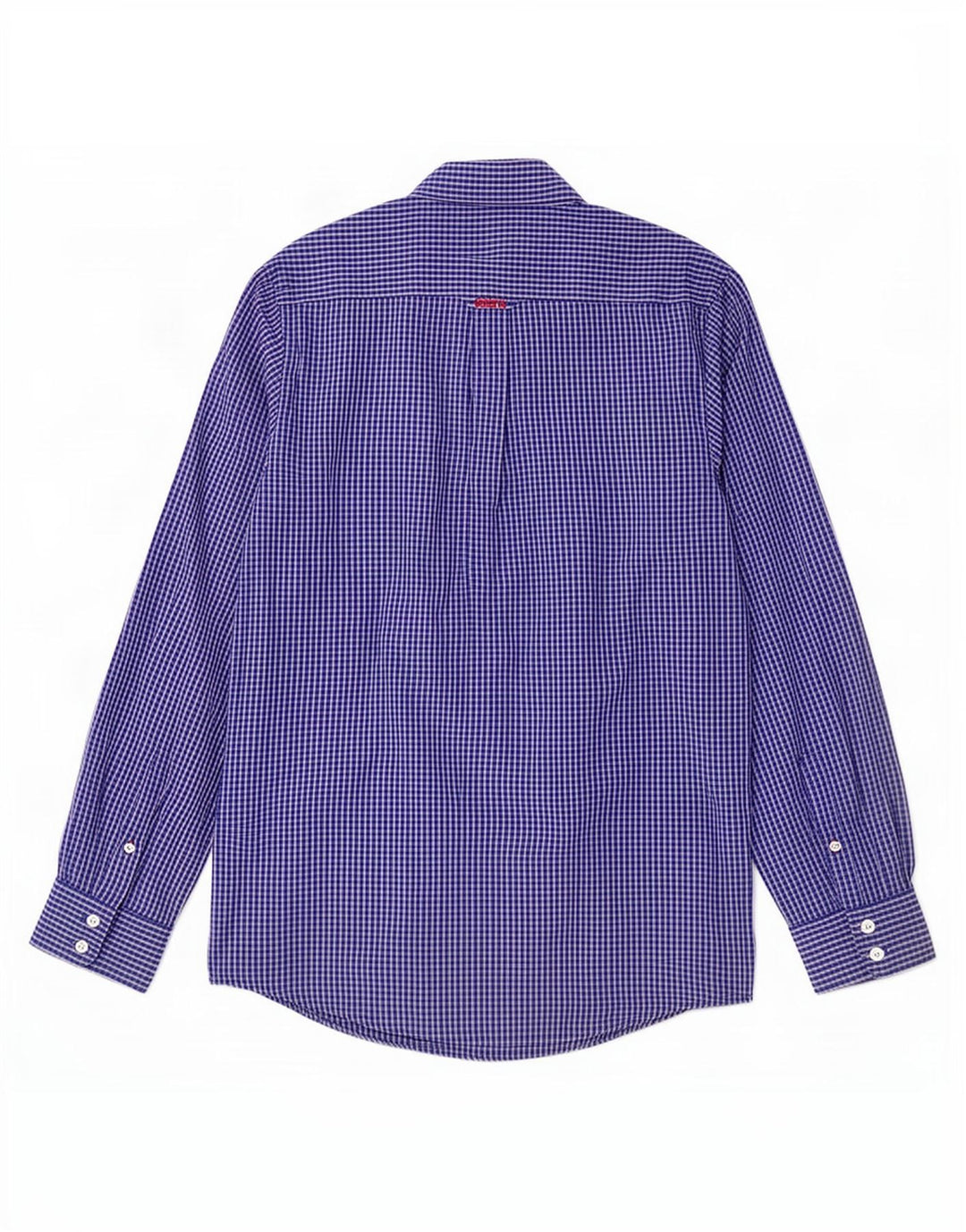 Crew Clothing Camicia da uomo dal taglio classico in cotone a quadri blu medio