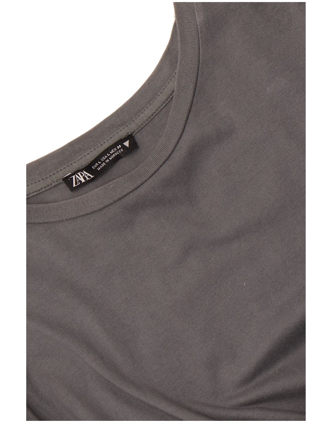 Abito a trapezio a maniche lunghe da donna Zara UK 14 grande grigio