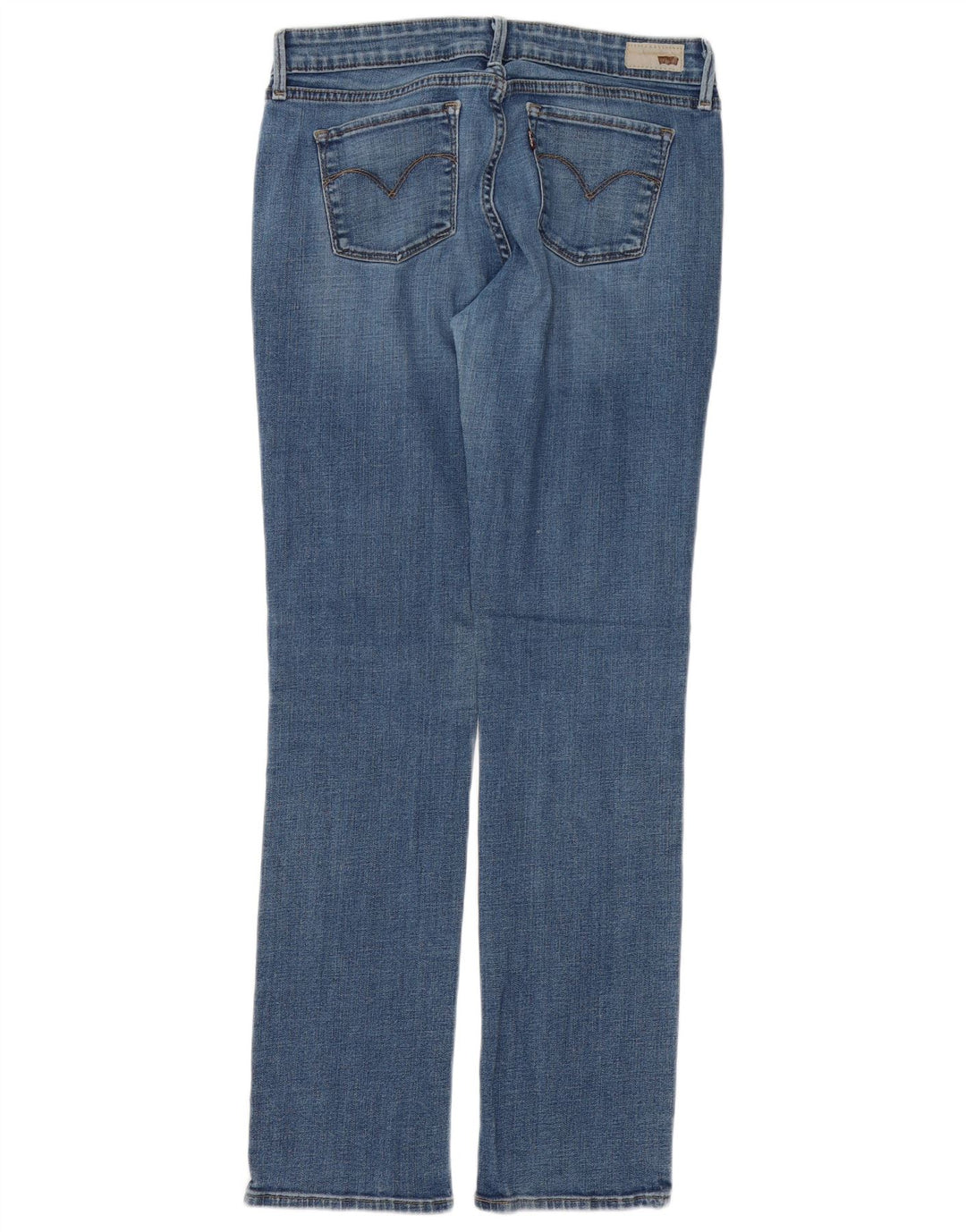 LEVI'S Jeans dritti da donna con curva leggera US 10 Large W32 L32 Blu