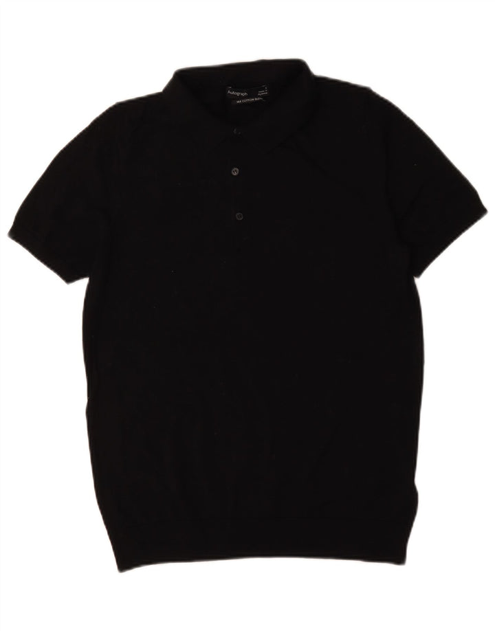 Polo autografata da uomo Marks & Spencer piccola in cotone nero