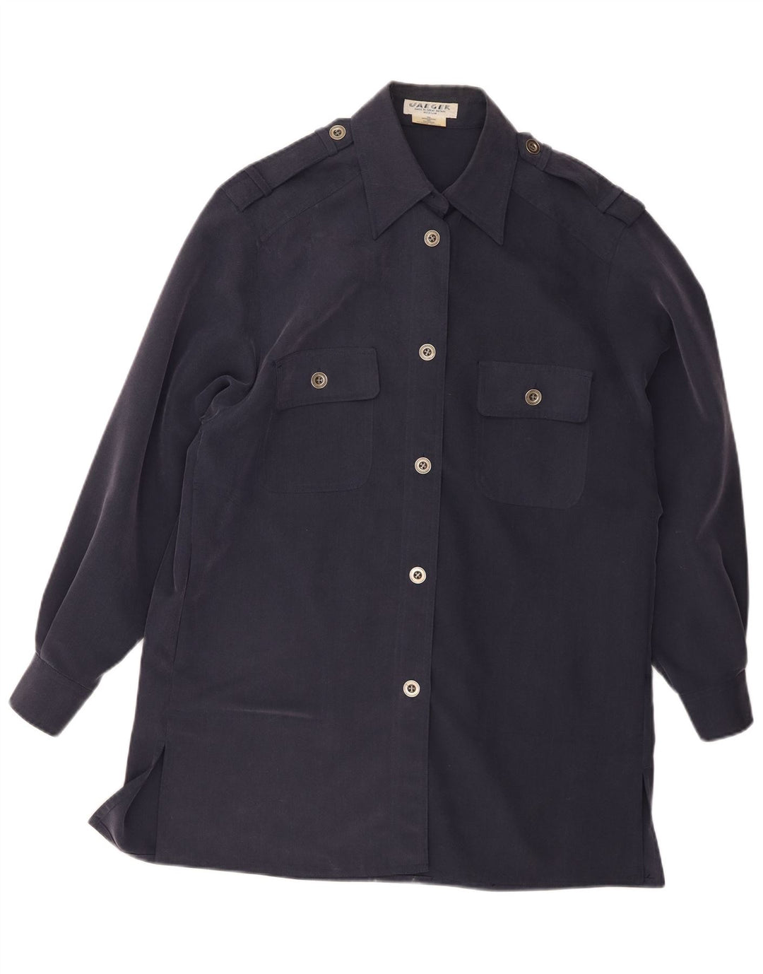 Soprabito da donna Jaeger UK 14 medio blu navy modal