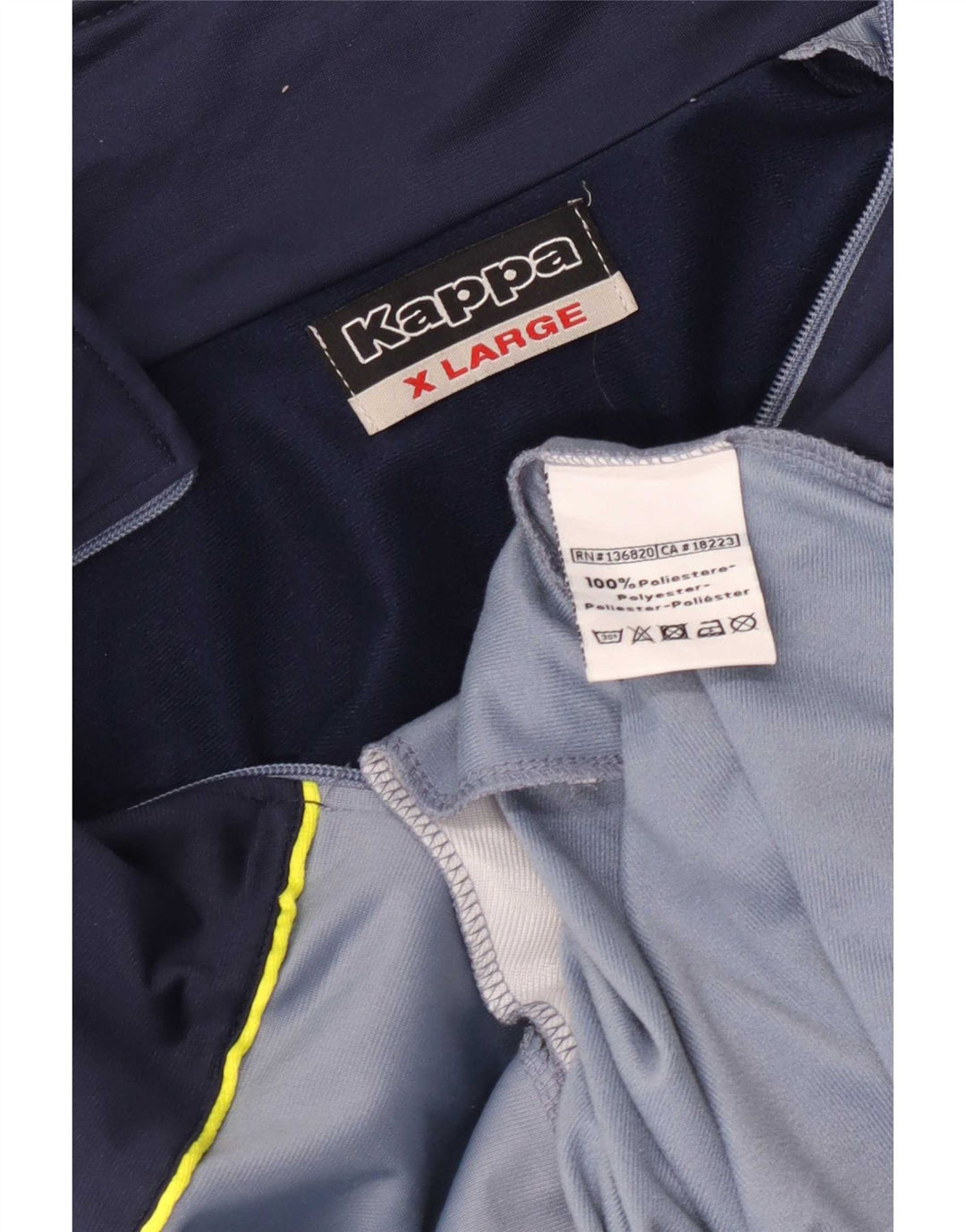 Giacca da tuta da uomo Kappa XL blu in poliestere color block