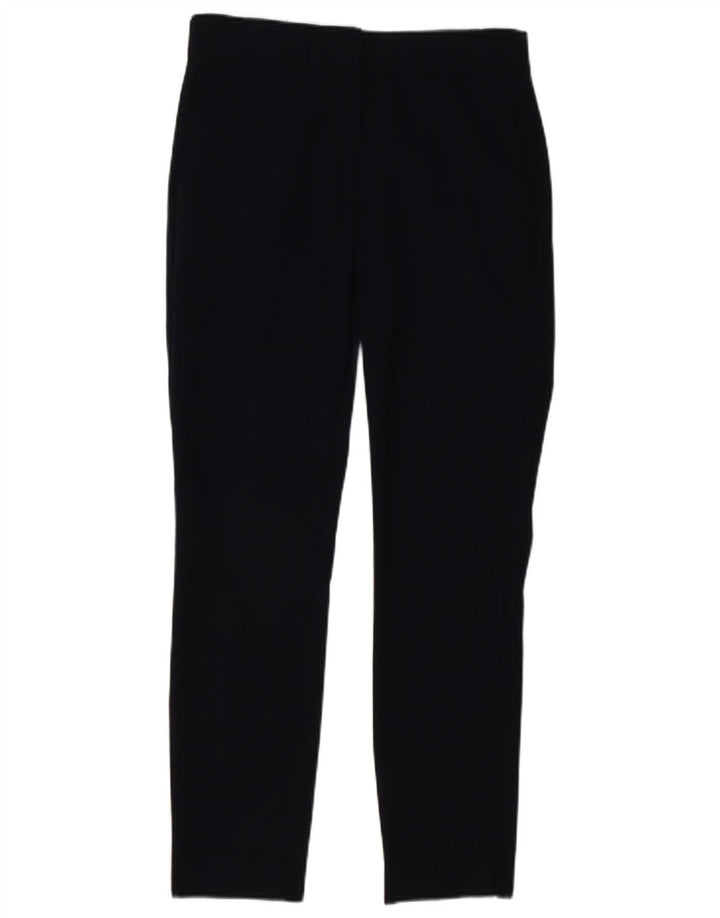 Pantaloni casual slim da donna Zara medi W30 L27 cotone nero