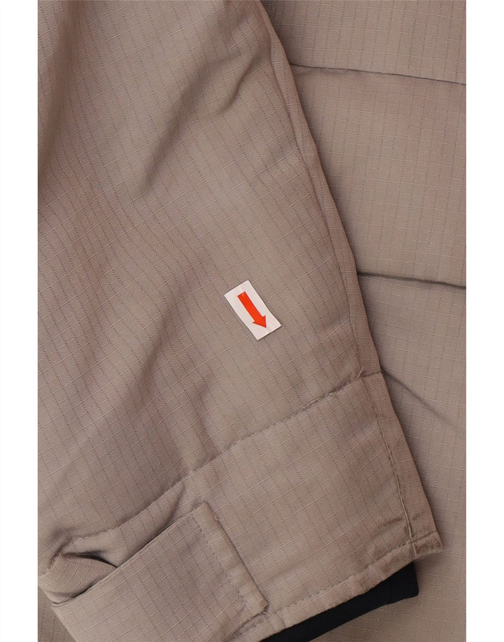 Giacca imbottita con cappuccio da uomo HOLLISTER UK 40 grande poliestere grigio