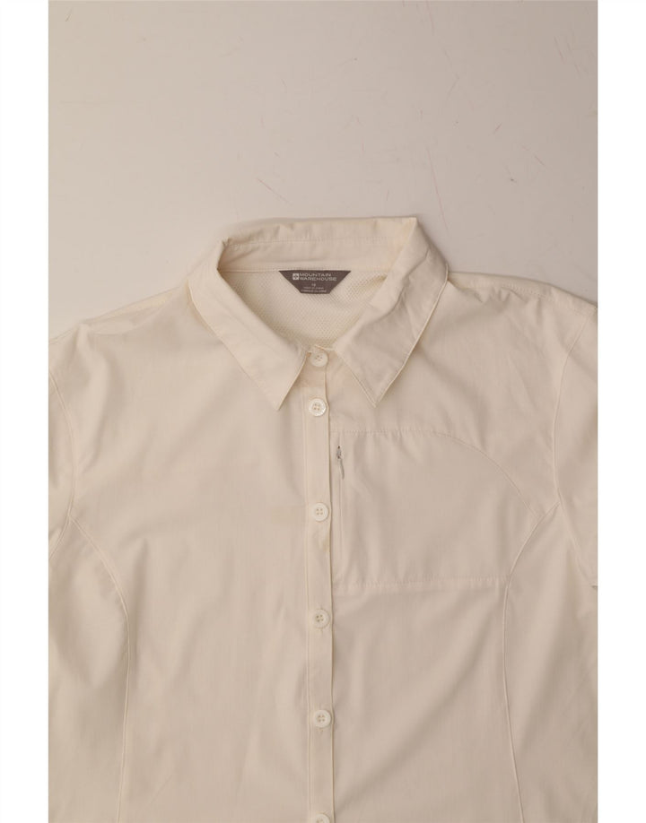 MOUNTAIN WAREHOUSE Womens Shirt UK 18 XL  Off White Polyester Vintage Mountain Warehouse and Second-Hand Mountain Warehouse from Messina Hembry 