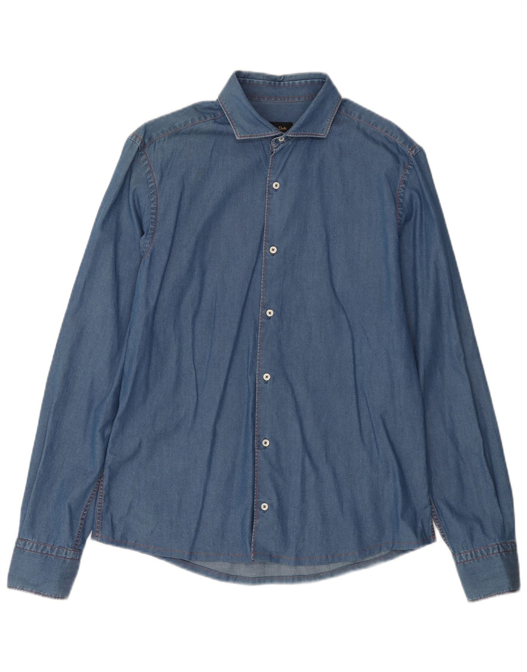 MASSIMO DUTTI Camicia di jeans da uomo Blu medio