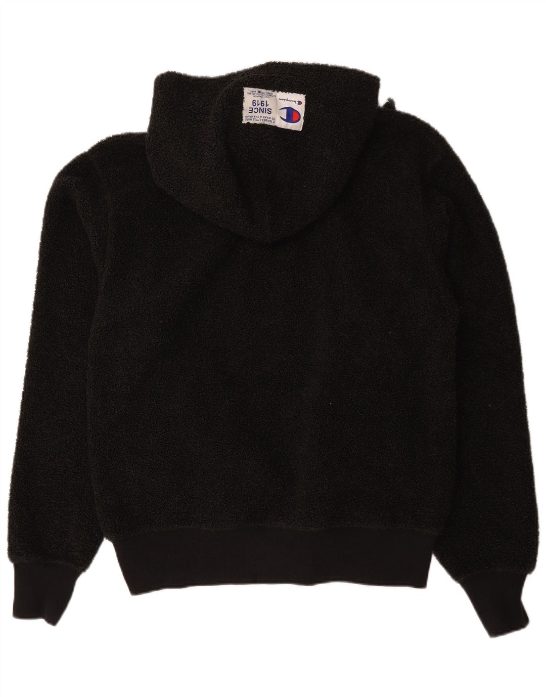 Maglione in pile con cappuccio da uomo Champion medio nero