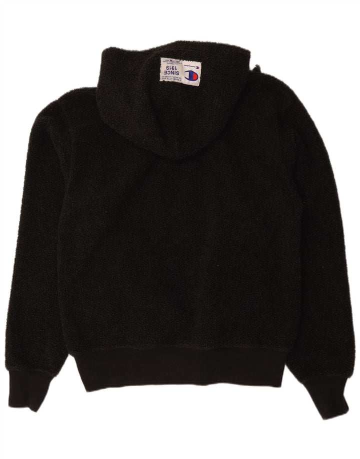 Maglione in pile con cappuccio da uomo Champion medio nero
