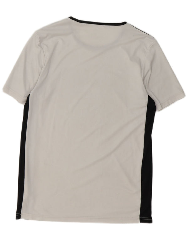 T-shirt Nike Aeroready da uomo, top in poliestere color block bianco medio