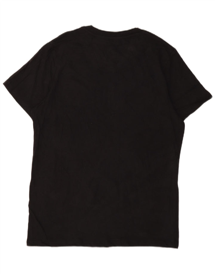 JACK & JONES T-shirt da uomo grande grande in cotone nero
