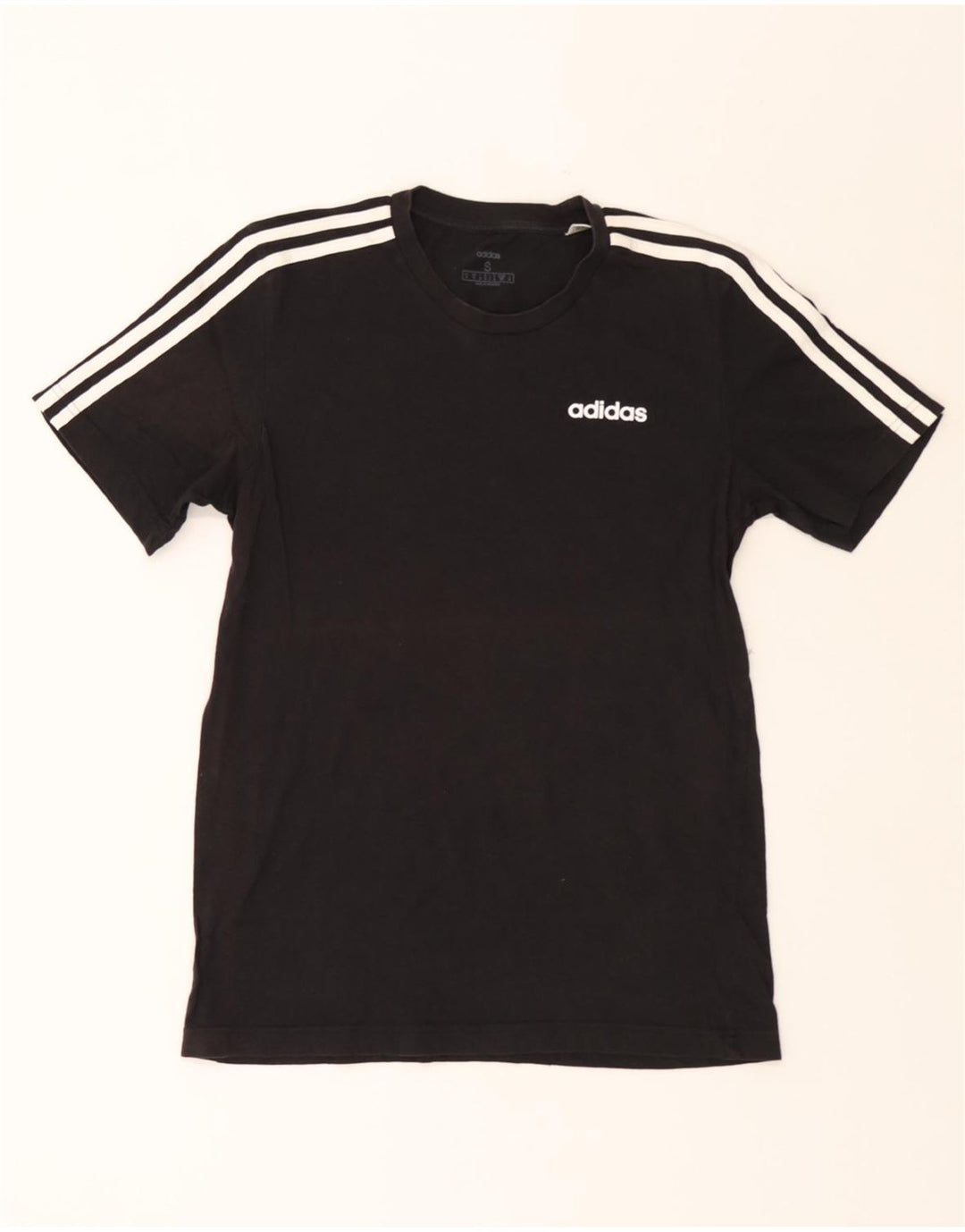 ADIDAS Mens T-Shirt Top Small Black Cotton Vintage Adidas and Second-Hand Adidas from Messina Hembry 
