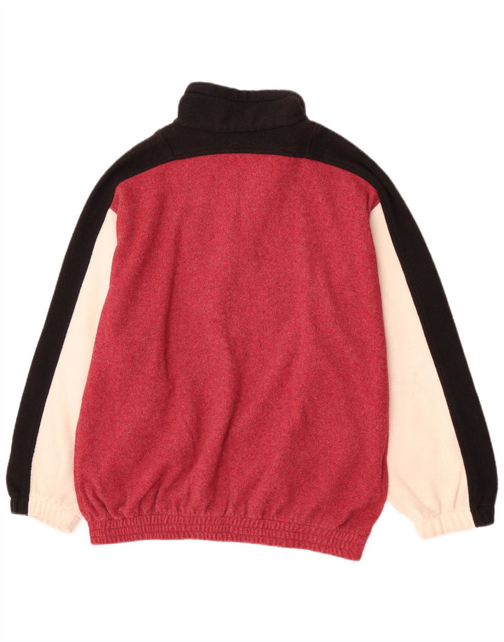 Rodeo - Maglione in pile oversize con collo e zip da donna, UK 12, colore rosa medio