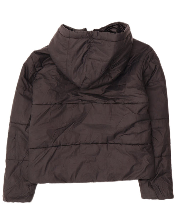 Giacca imbottita reversibile con cappuccio Nike da donna UK 10 piccola nera