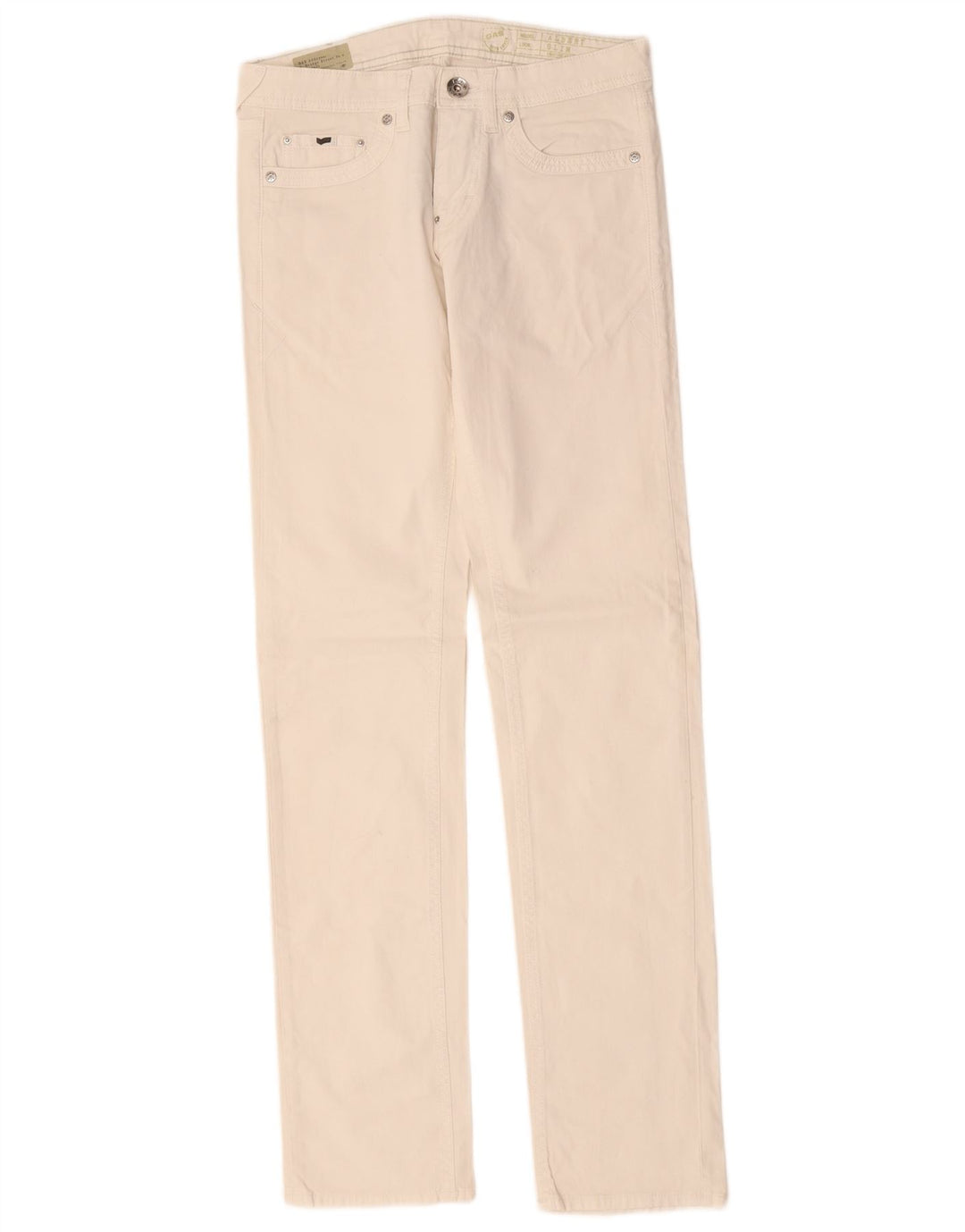 Jeans Albert Slim da donna Gas W29 L34 cotone bianco