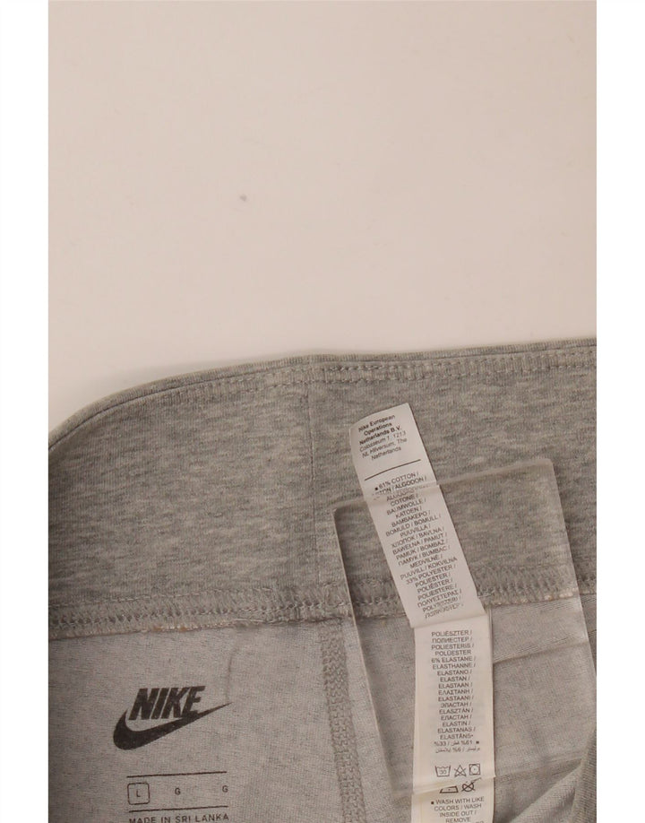 Leggings grafici da donna NIKE UK 14 grande cotone grigio
