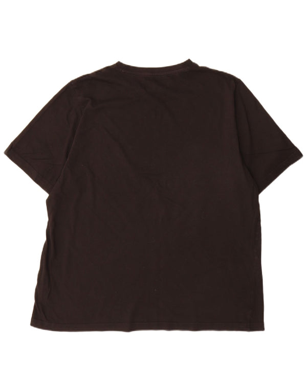 T-shirt grafica da uomo Puma Top XL in cotone nero