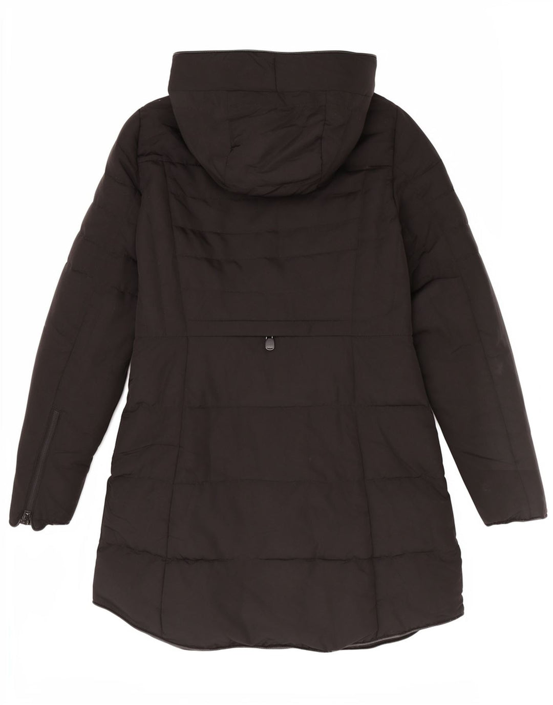Cappotto imbottito con cappuccio da donna Zara UK 14 medio nero
