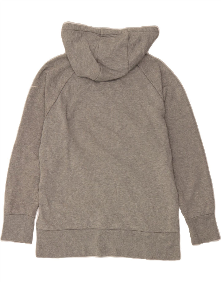 NIKE Womens Zip Hoodie Sweater UK 6 XS Grey Polyester Vintage Nike and Second-Hand Nike from Messina Hembry 