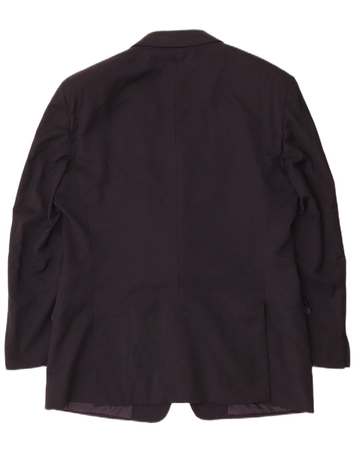 Giacca blazer da uomo a 2 bottoni Valentino IT 52 XL in lana blu navy