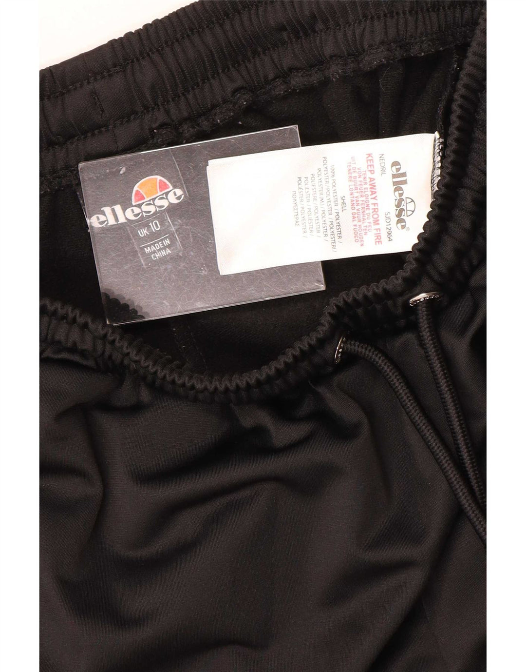Pantaloncini sportivi da donna Ellesse UK 10 piccoli poliestere nero