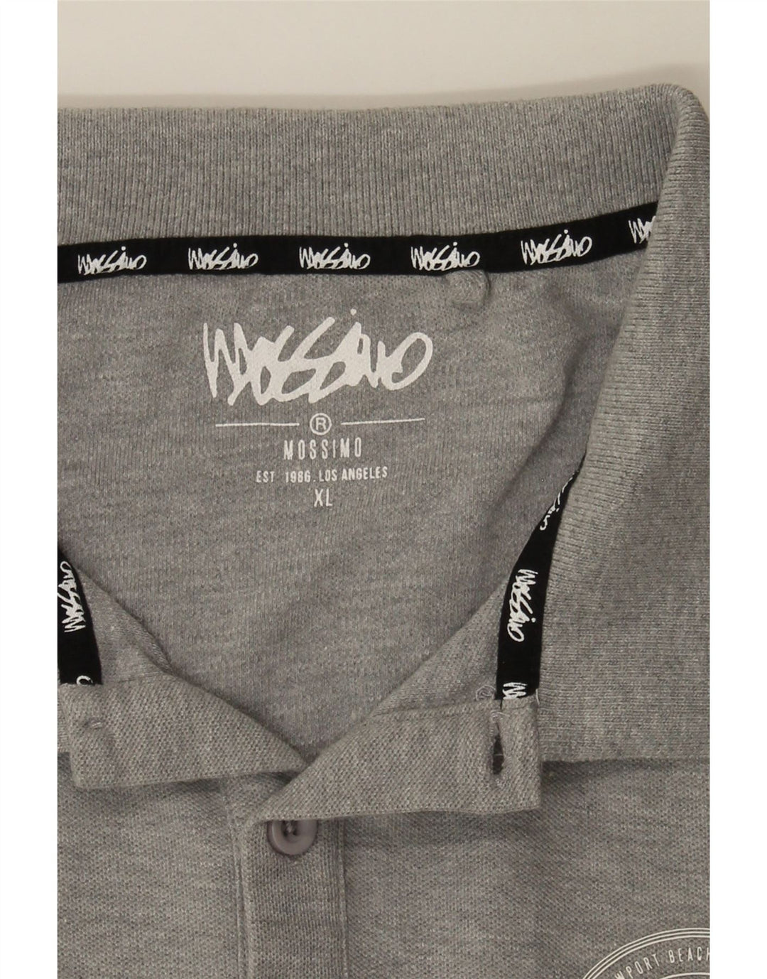 MOSSIMO Womens Polo Shirt UK 18 XL Grey Cotton Vintage Mossimo and Second-Hand Mossimo from Messina Hembry 