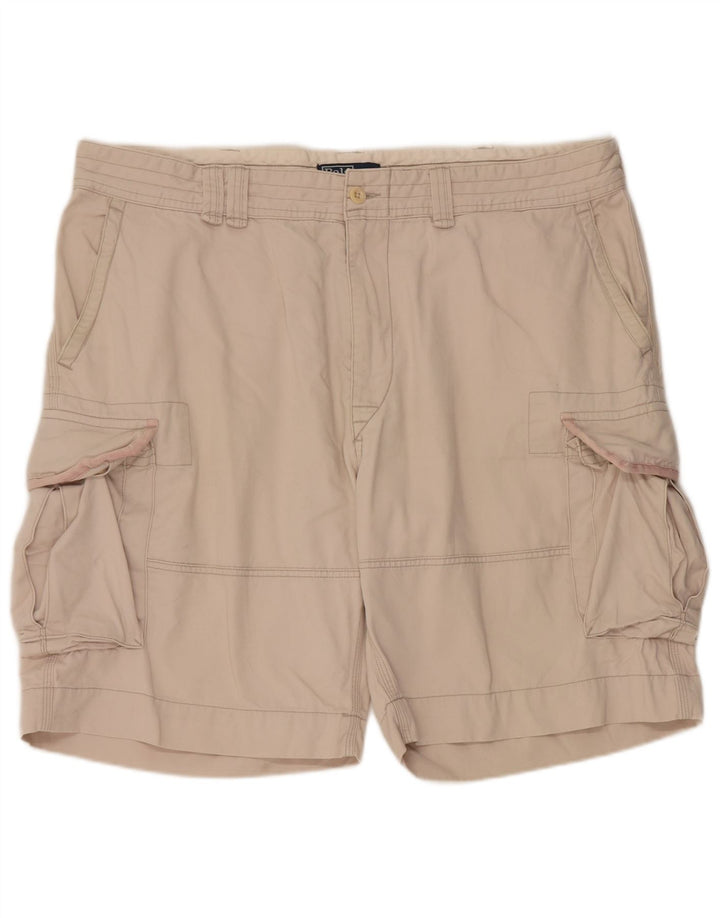 Pantaloncini cargo da uomo Ralph Lauren W40 XL in cotone beige