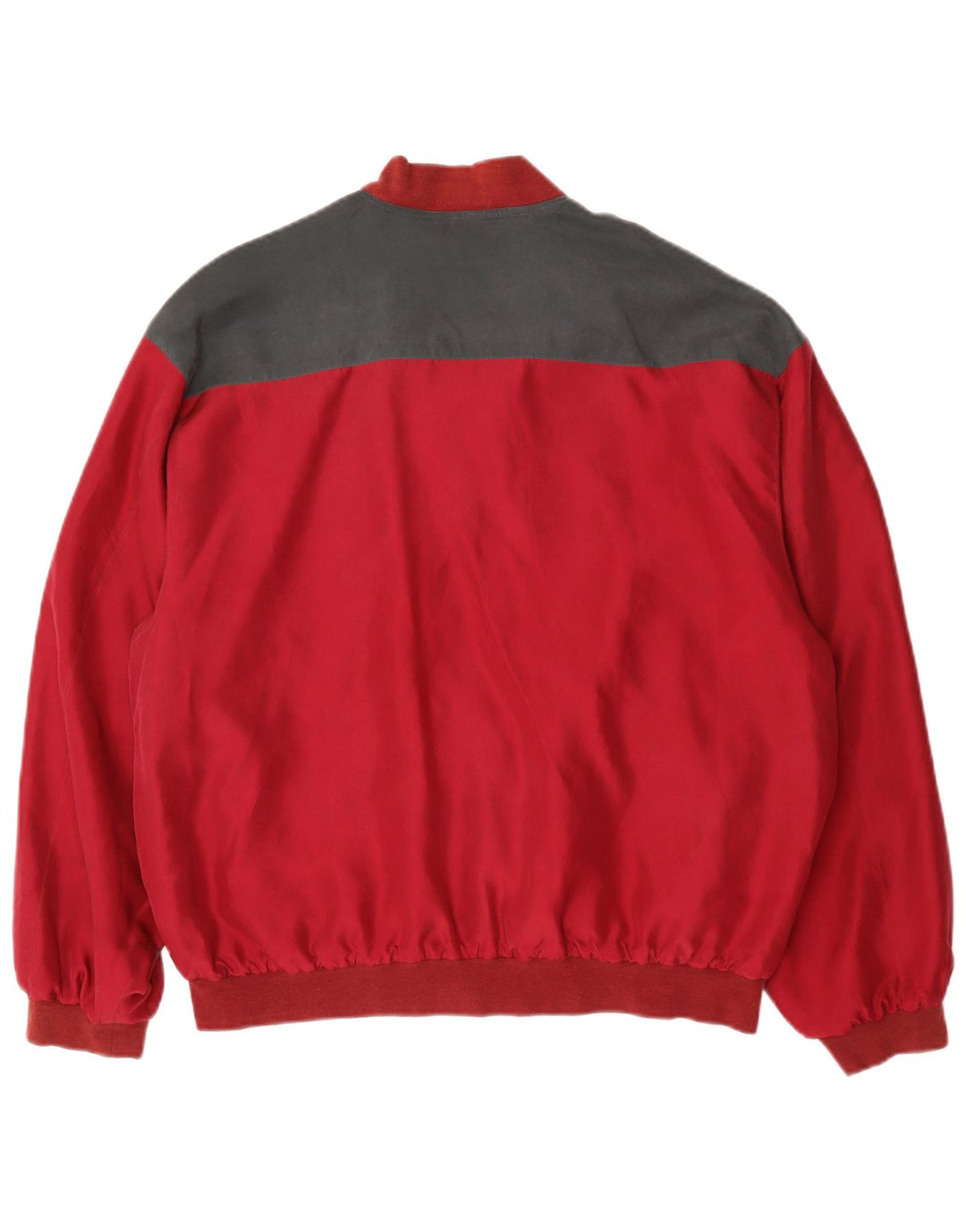 Giubbotto bomber da uomo vestibilità ampia C&A EU 48/50 rosso medio a rombi/seta diamante