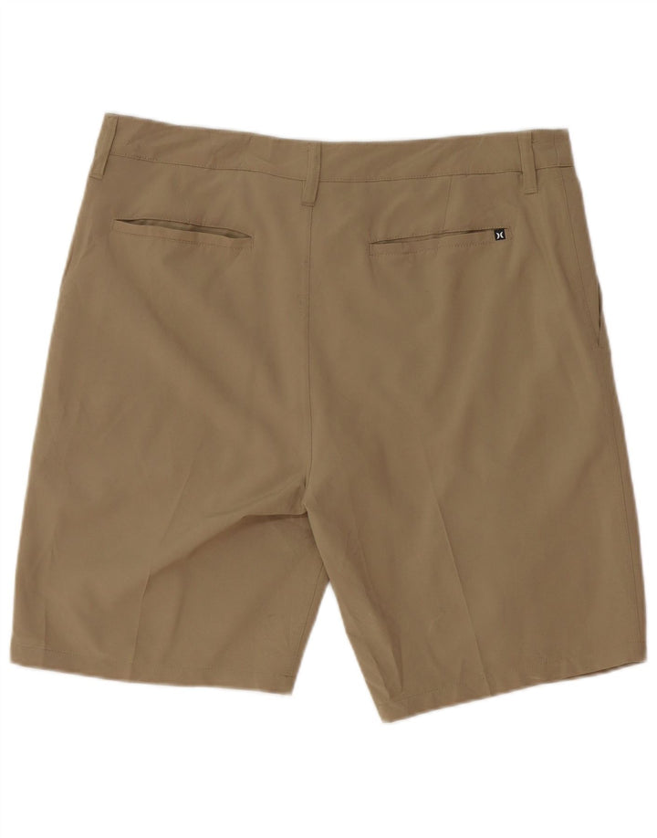 Pantaloncini chino da uomo Hurley W34 Large in poliestere kaki