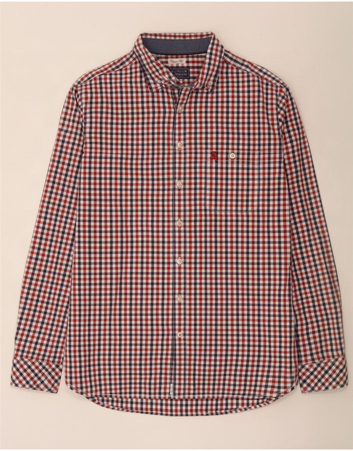 Camicia Joules da uomo dalla vestibilità classica in cotone a quadretti multicolore medio