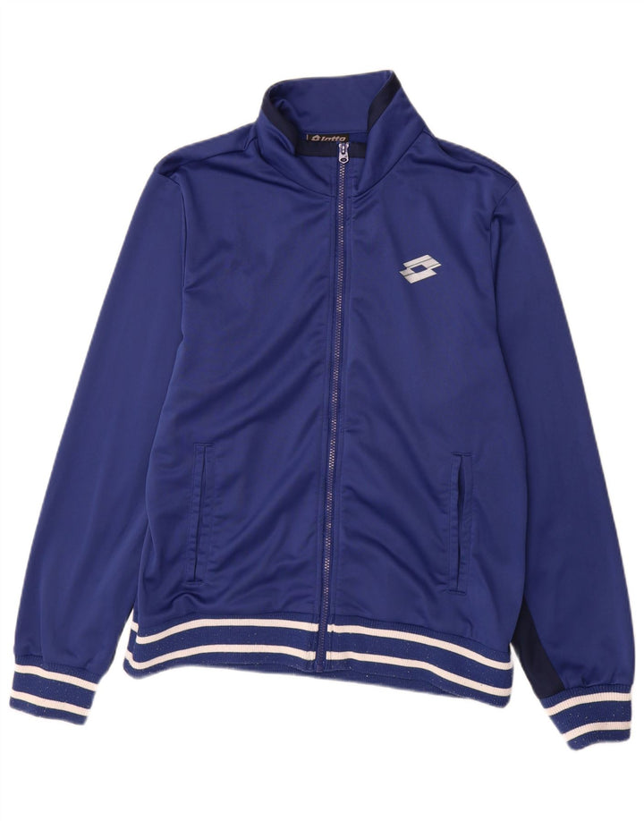 Giacca da ginnastica da uomo Lotto grande color block blu