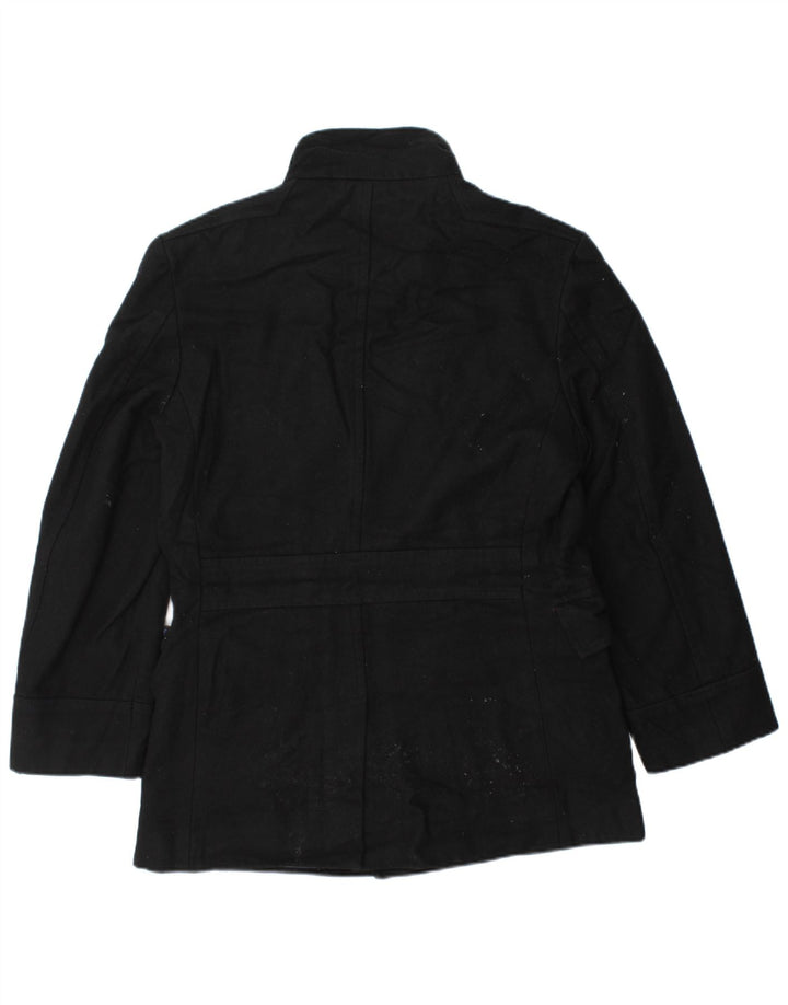 Cappotto da marinaio autografo da uomo Marks & Spencer UK 36 piccolo in lana nera