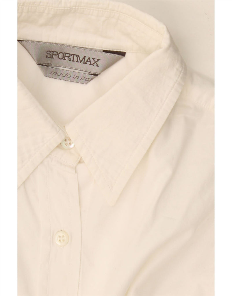 SPORTMAX Womens Shirt UK 16 Large White Vintage Sportmax and Second-Hand Sportmax from Messina Hembry 
