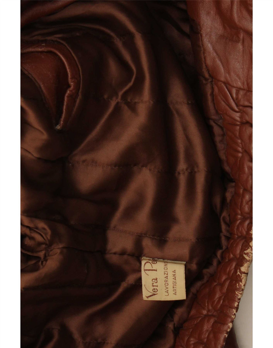 Giacca in pelle vintage da uomo UK 40 grande bordeaux